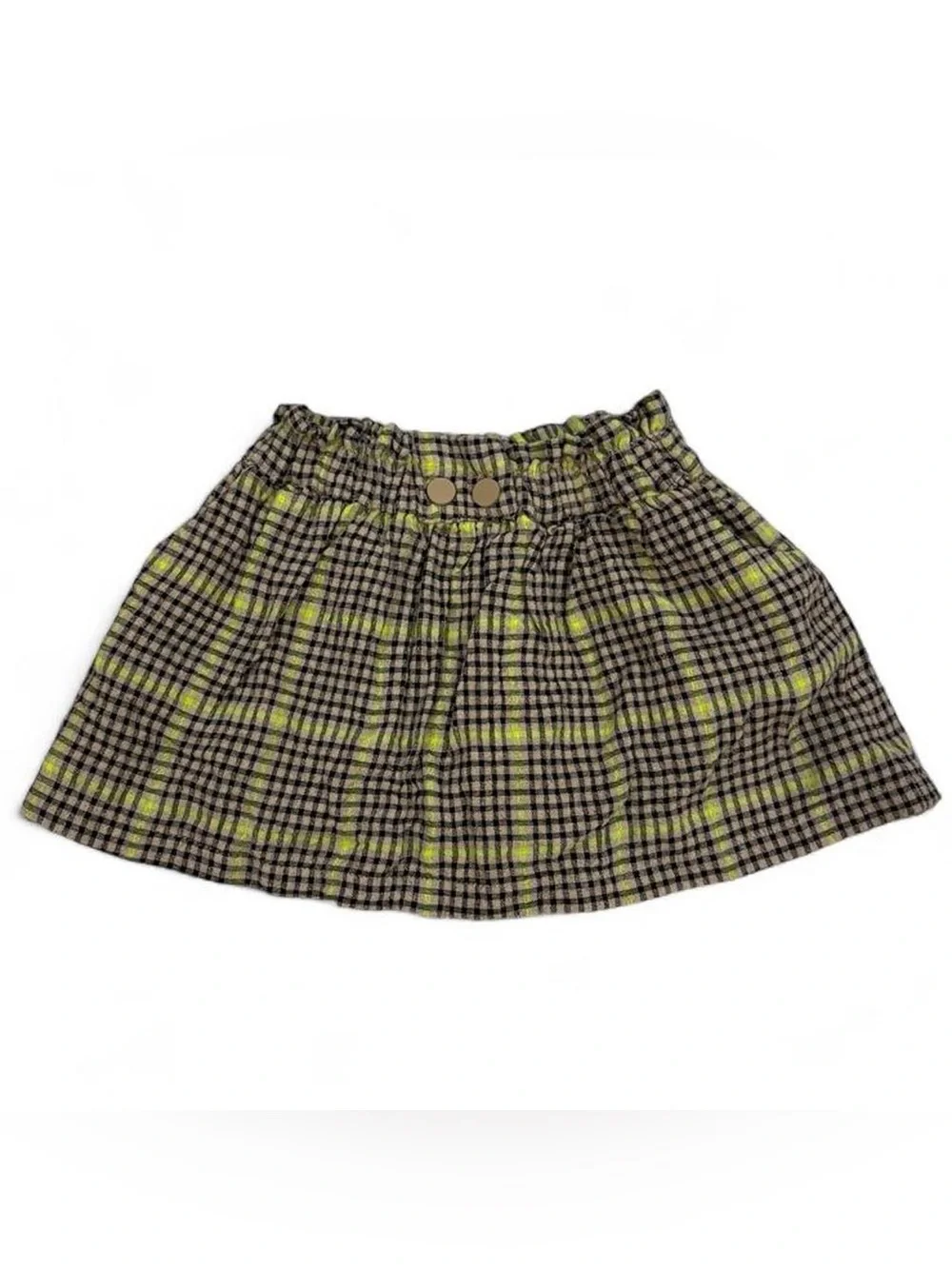 Baby Zara plaid gauze mini skirt